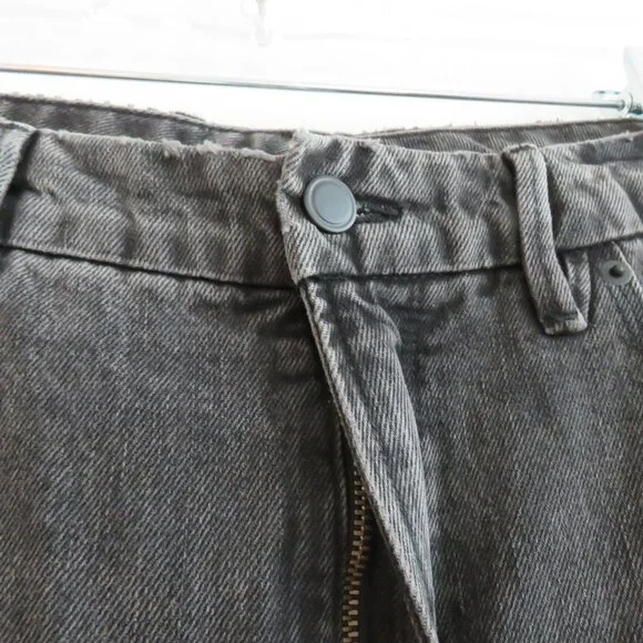 GOOD AMERICAN Good 90's Icon High Waisted Loose Ripped Jeans Black267 - Size 32 - Picture 7 of 14